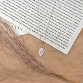 S925 Silver Teardrop Zircon Pendant Necklace